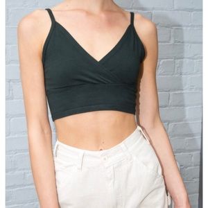 Brandy Melville Green Crop Top Bralette